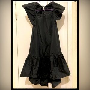 H&M Black Flouncy Apron Dress